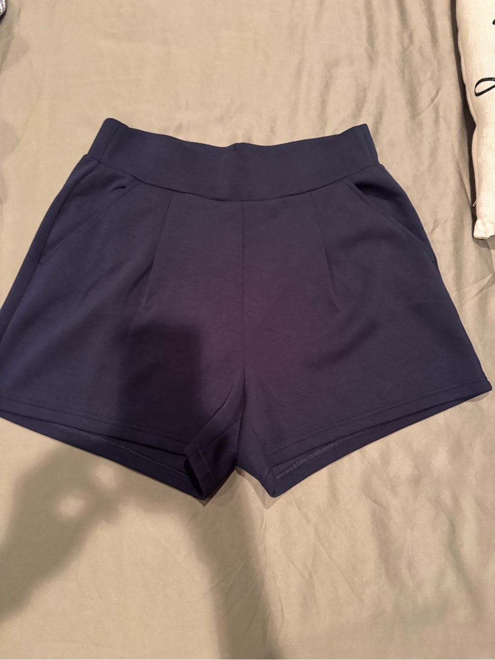 Zella Navy High-Waist Everyday Stretch Shorts